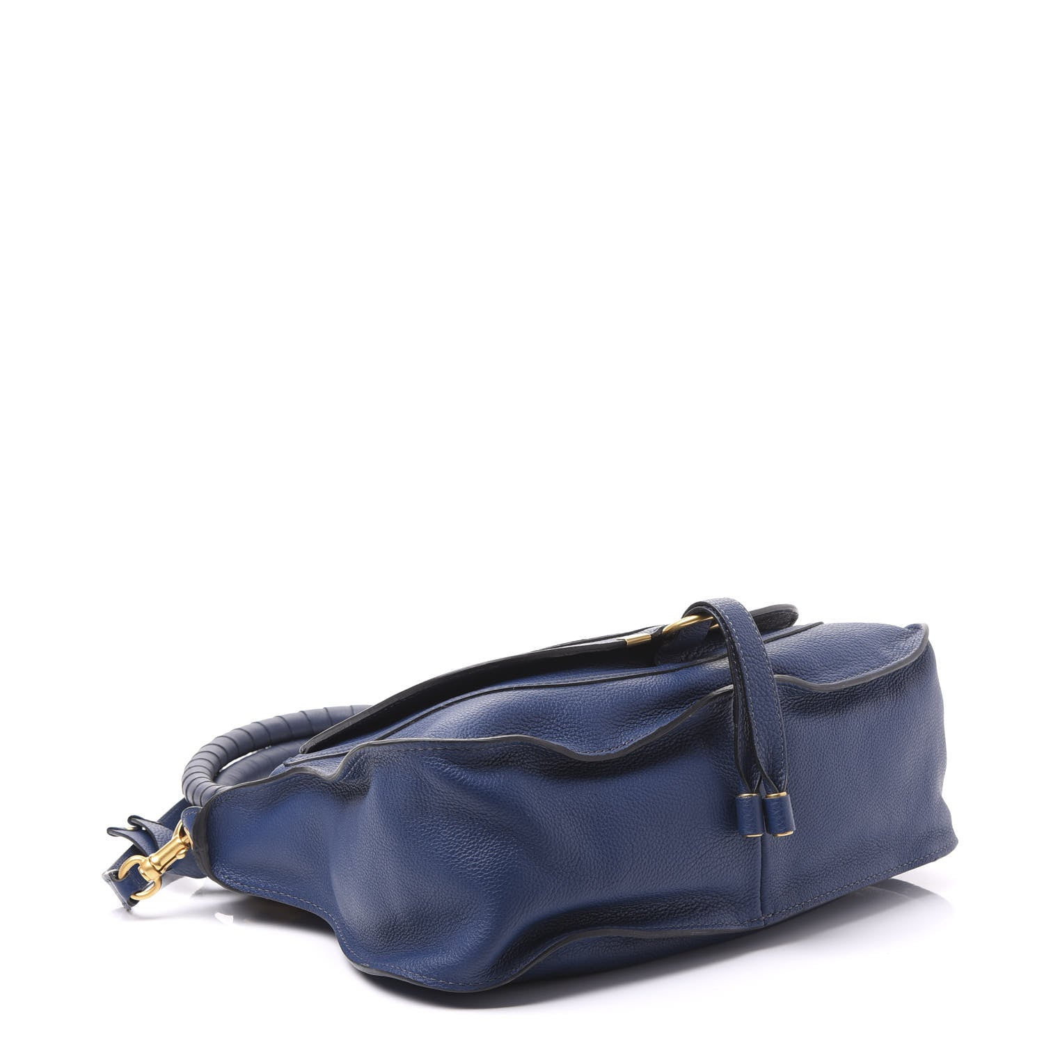 Chloe Calfskin Medium Marcie Satchel Royal Navy 3 of 9