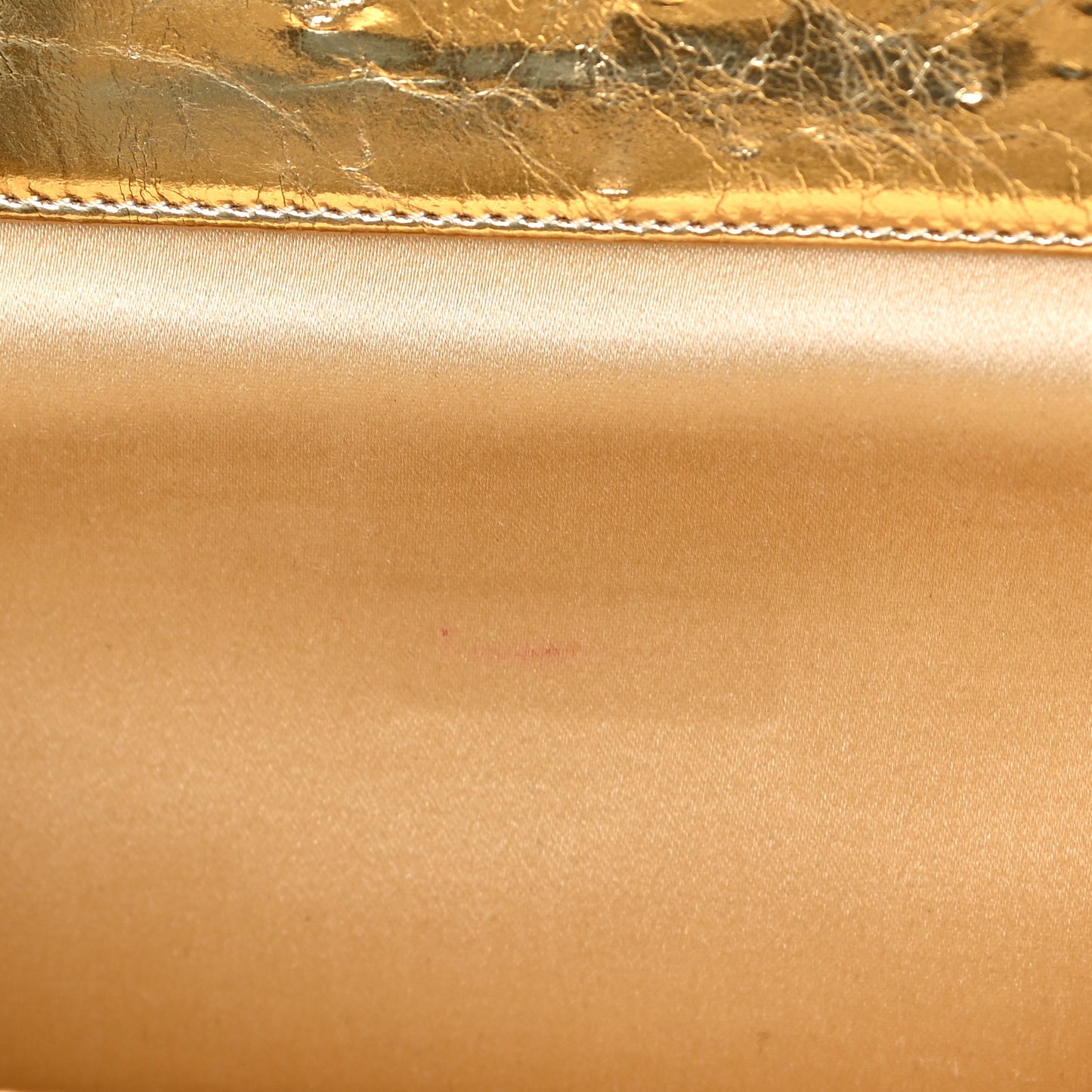 Metallic Lambskin Tweed We Need 5x5=CC Clutch Gold