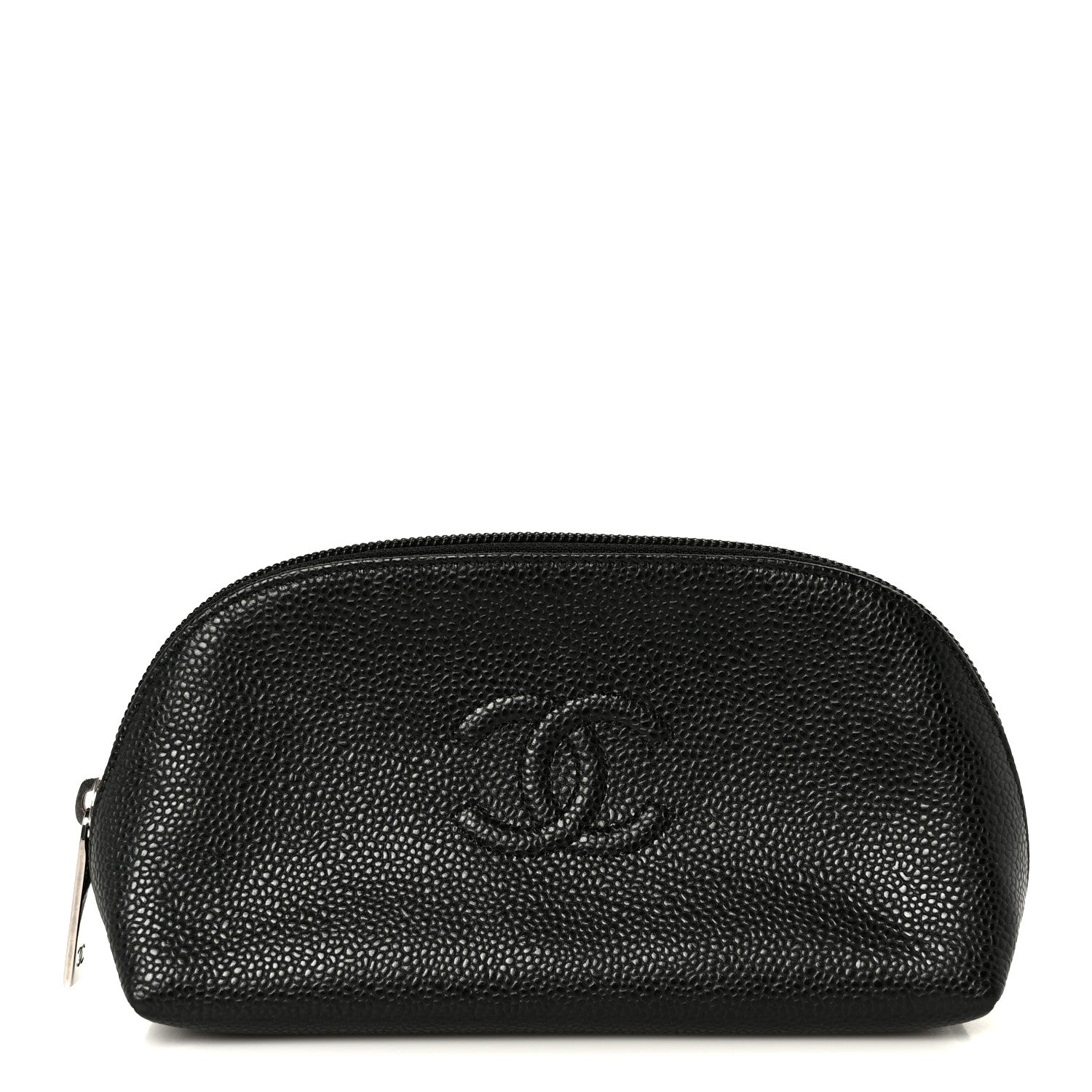 Chanel Caviar Timeless CC Cosmetic Pouch Black 1 of 8