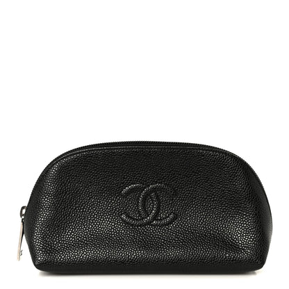 Chanel Caviar Timeless CC Cosmetic Pouch Black 1 of 8