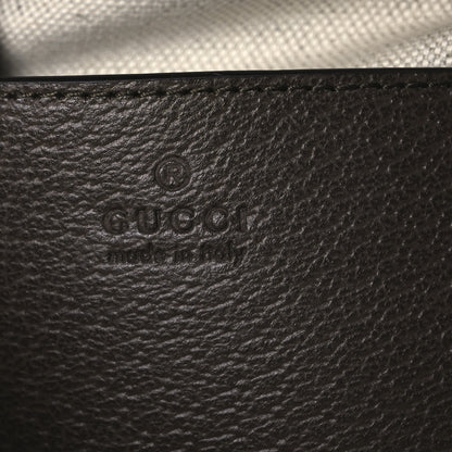 Gucci GG Supreme Monogram Textured Dollar Calfskin Mini Ophidia Top Handle Square Shoulder Bag Beige Ebony New Acero 6 of 12