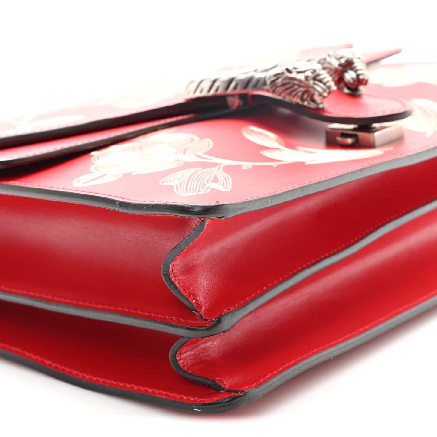 Calfskin Chinese New Year Medium Dionysus Shoulder Bag Hibiscus Red