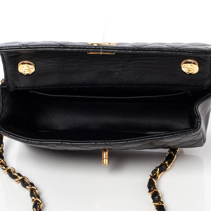 Chanel Lambskin Quilted Mini Flap Black 8 of 10