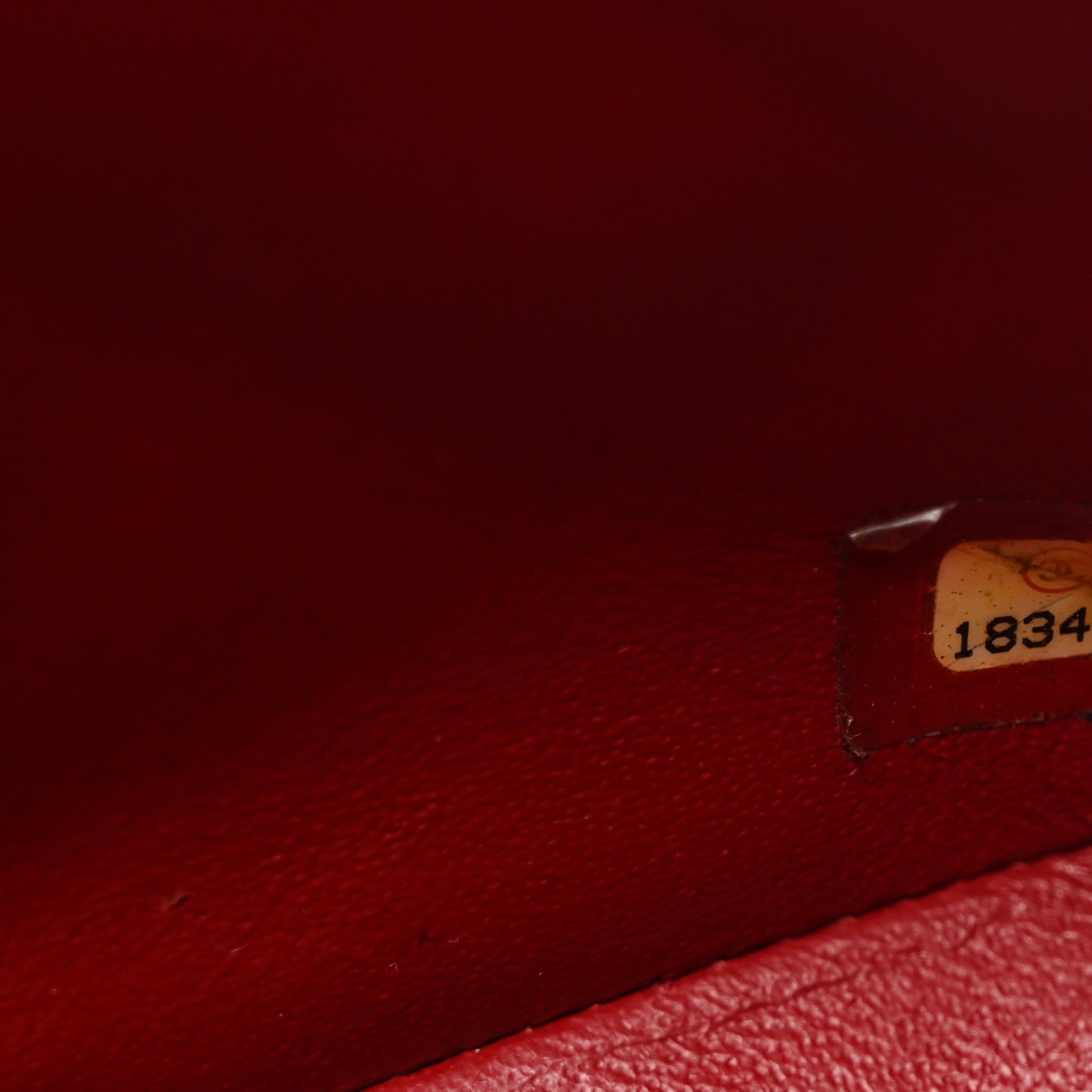Patent Quilted Mini Square Flap Red