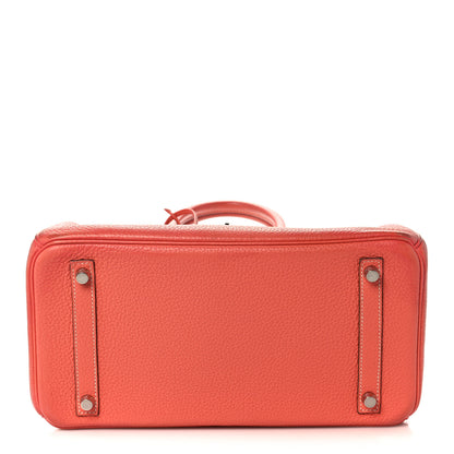 Hermes Taurillon Clemence Birkin 30 Crevette 5 of 39