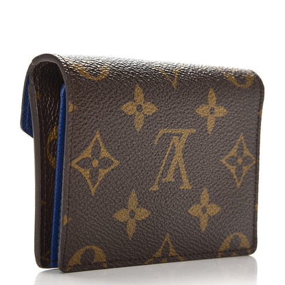 Louis Vuitton Monogram Compact Marie Wallet Blue 3 of 7