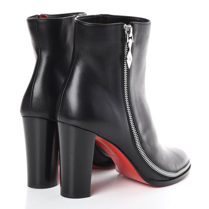 Christian Louboutin Calfskin Telezip 85 Ankle Bootie 39 Black 4 of 7