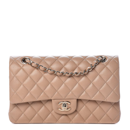 Chanel Caviar Quilted Medium Double Flap Beige 1 of 10