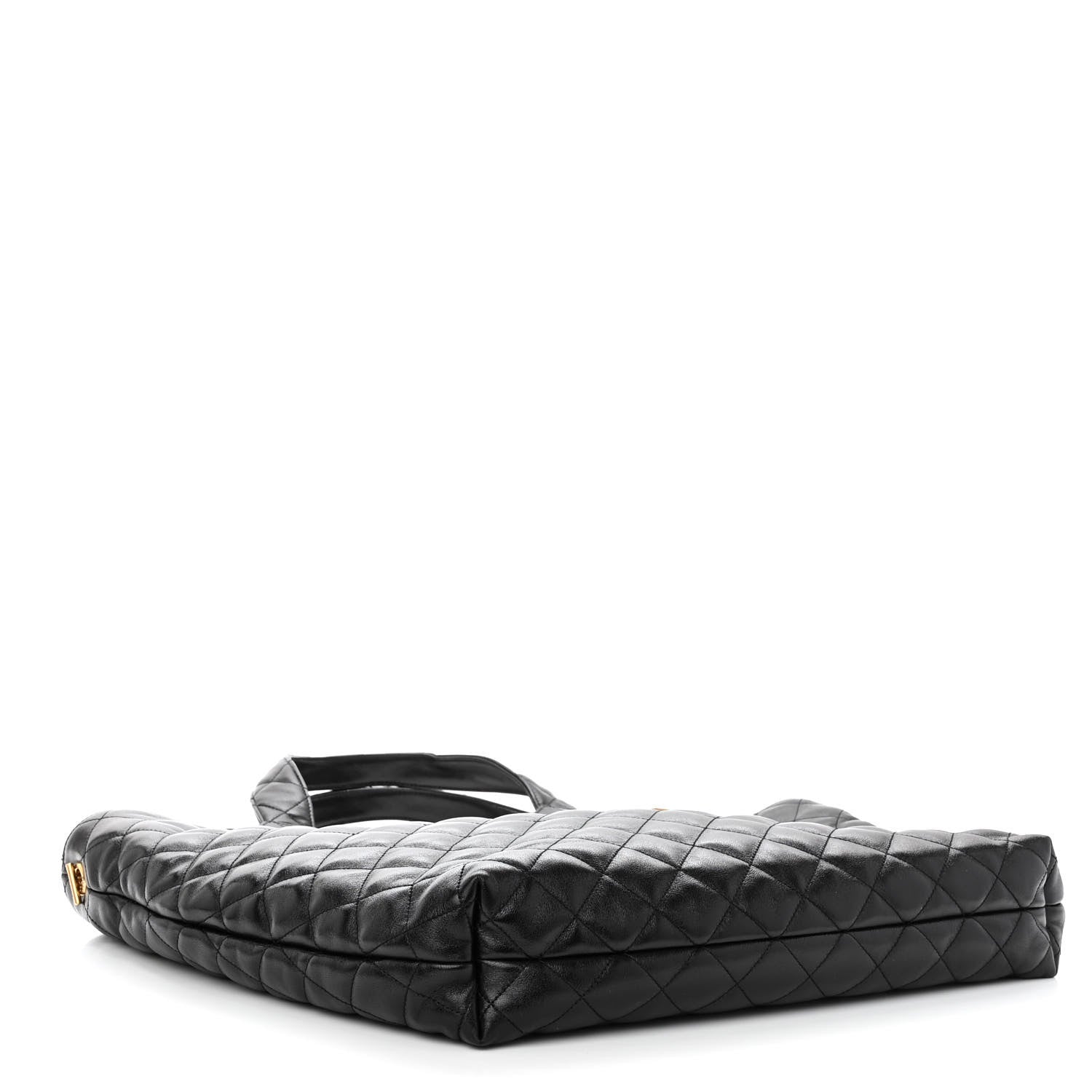Saint Laurent Lambskin Quilted Maxi Icare Shopping Tote Black 5 of 9