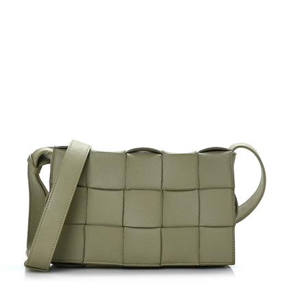 Bottega Veneta Lambskin Maxi Intrecciato Cassette Crossbody Bag Travertine 1 of 7