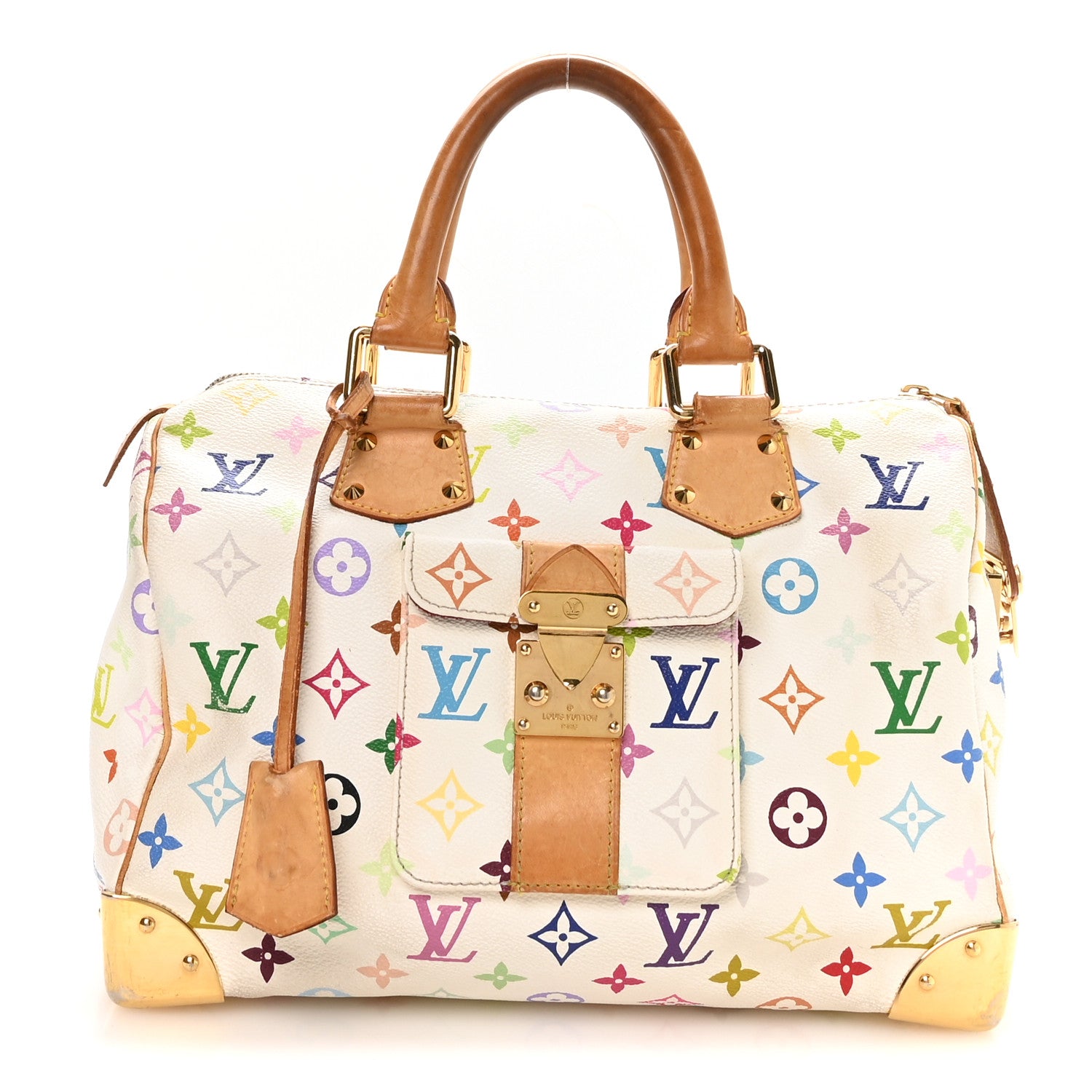 Louis Vuitton Monogram Multicolor Speedy 30 White 1 of 10