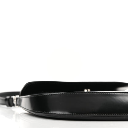 Prada Spazzolato Cleo Flap Shoulder Bag Black 8 of 9