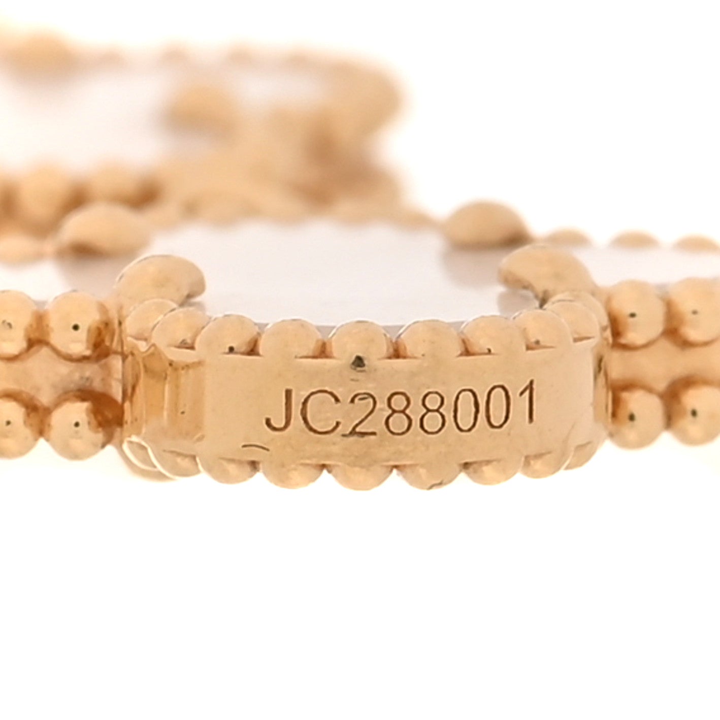 18K Yellow Gold Mother of Pearl 5 Motifs Vintage Alhambra Bracelet