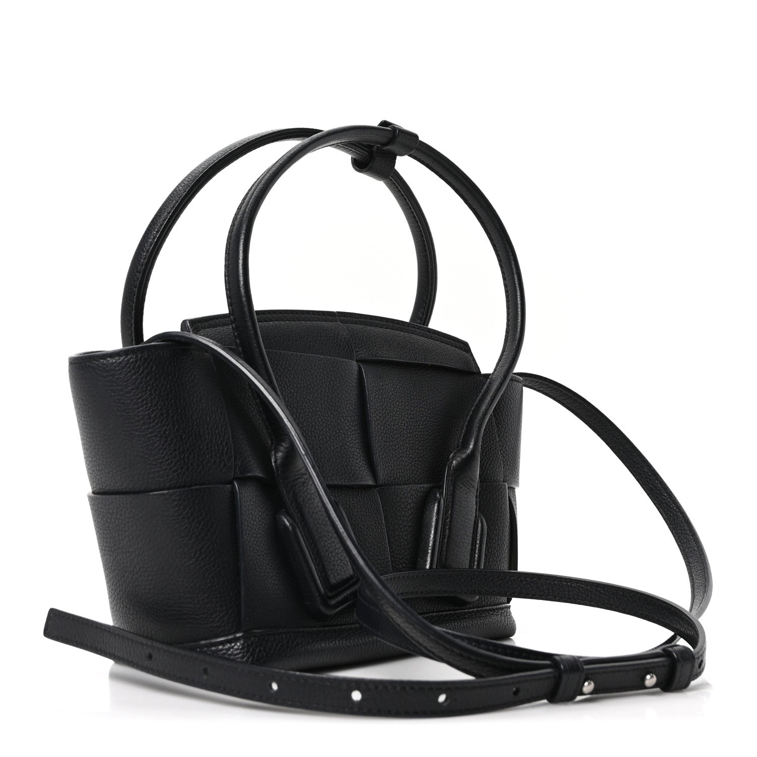 Bottega Veneta Grained Calfskin Mini Maxi Intrecciato Arco 33