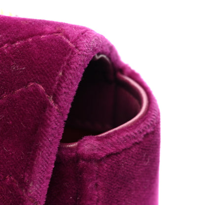 Gucci Velvet Matelasse Small GG Marmont Shoulder Bag Fuchsia Violet Cyclamen 13 of 13