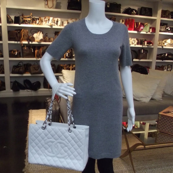 Chanel Caviar Grand Shopping Tote GST White 2 of 11