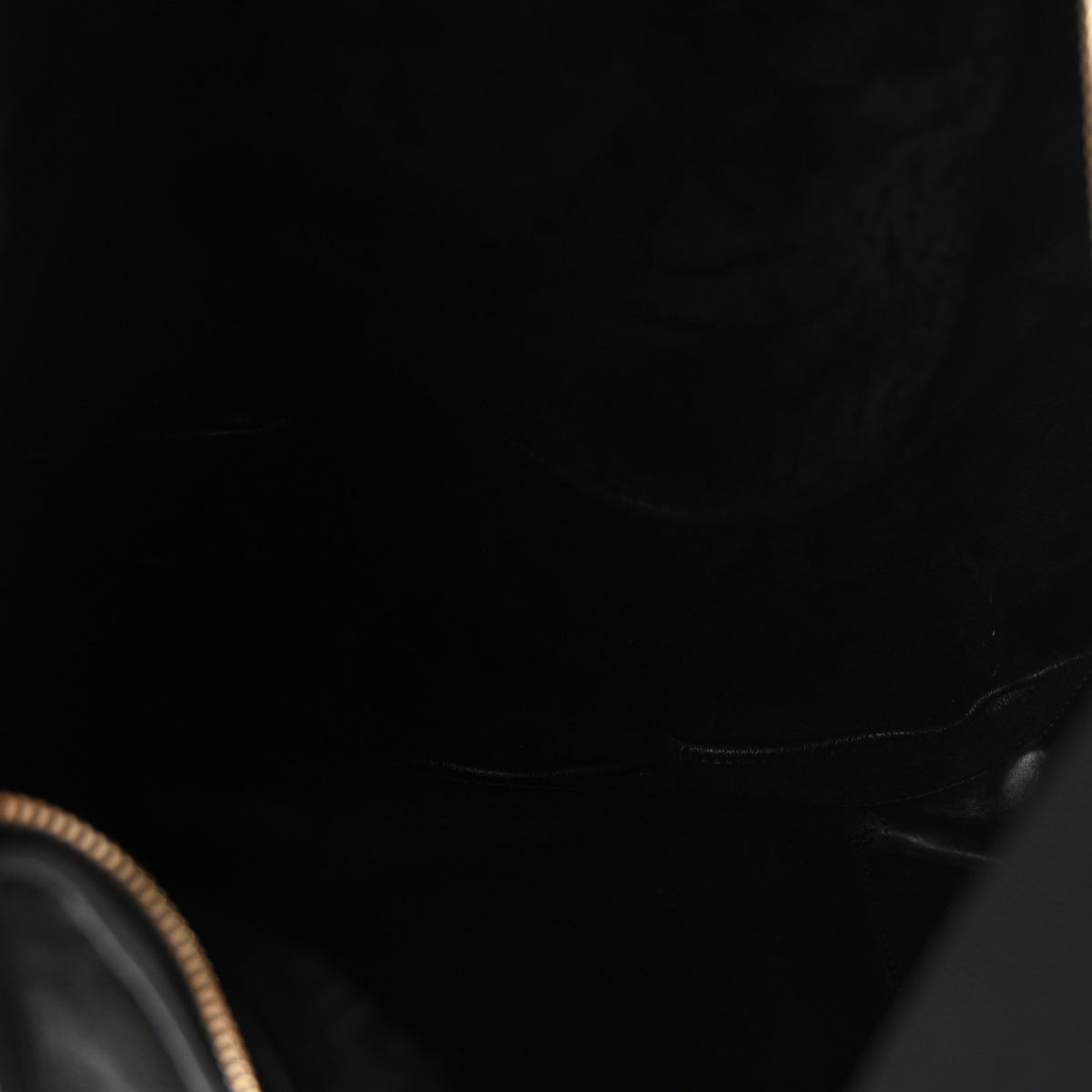 Suede Sparkling Winter Messenger Black