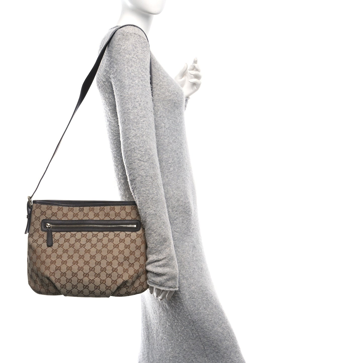Monogram Messenger Bag Dark Brown
