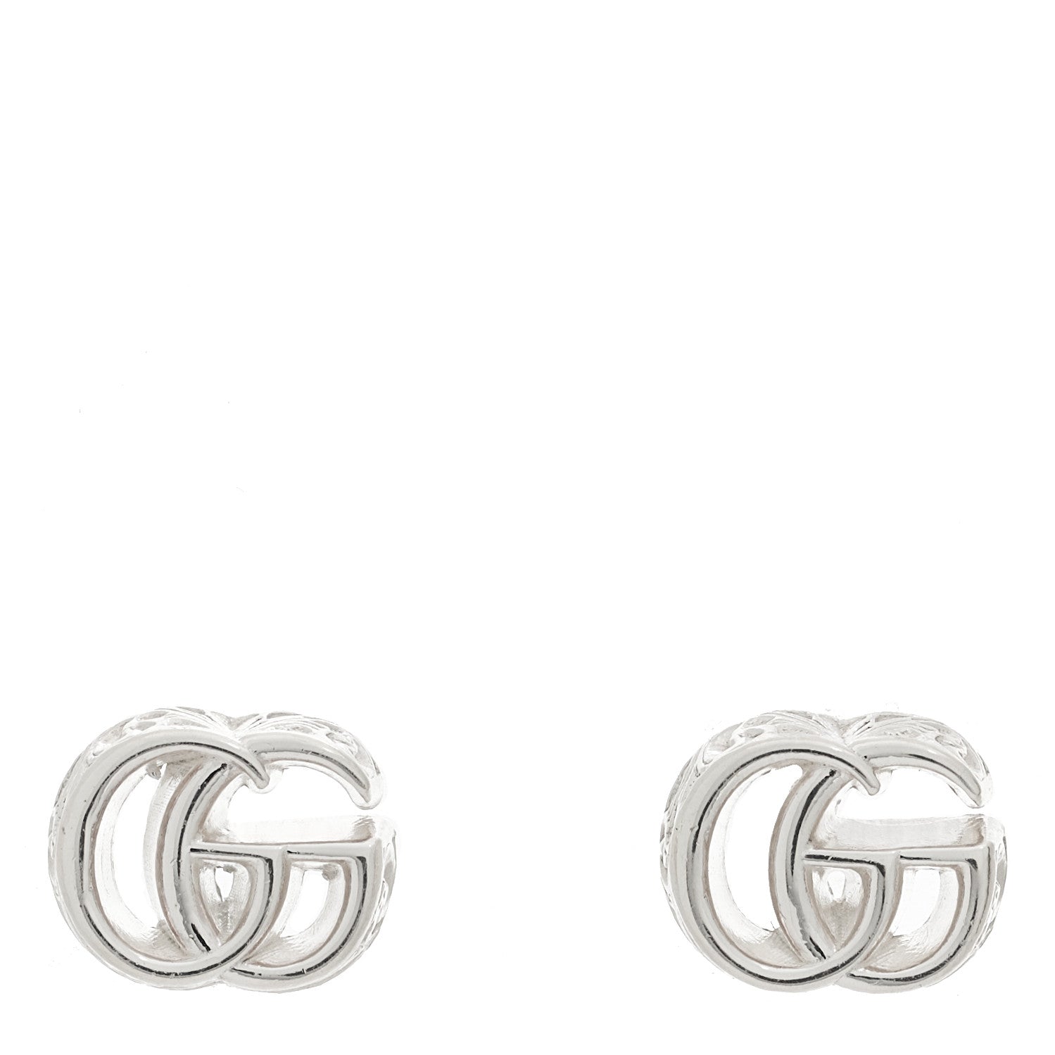 Gucci Sterling Silver GG Stud Earrings 1 of 4
