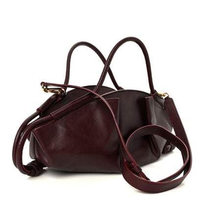 Loewe Shiny Nappa Calfskin Small Paseo Bag Burgundy 3 of 10