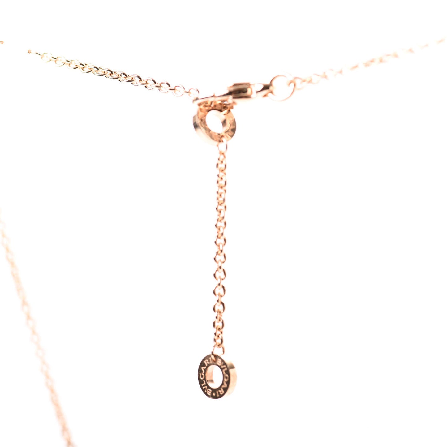 18K Rose White Gold B.Zero1 Pendant Necklace