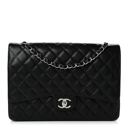 Chanel Caviar Quilted Maxi Double Flap Black 1 of 12