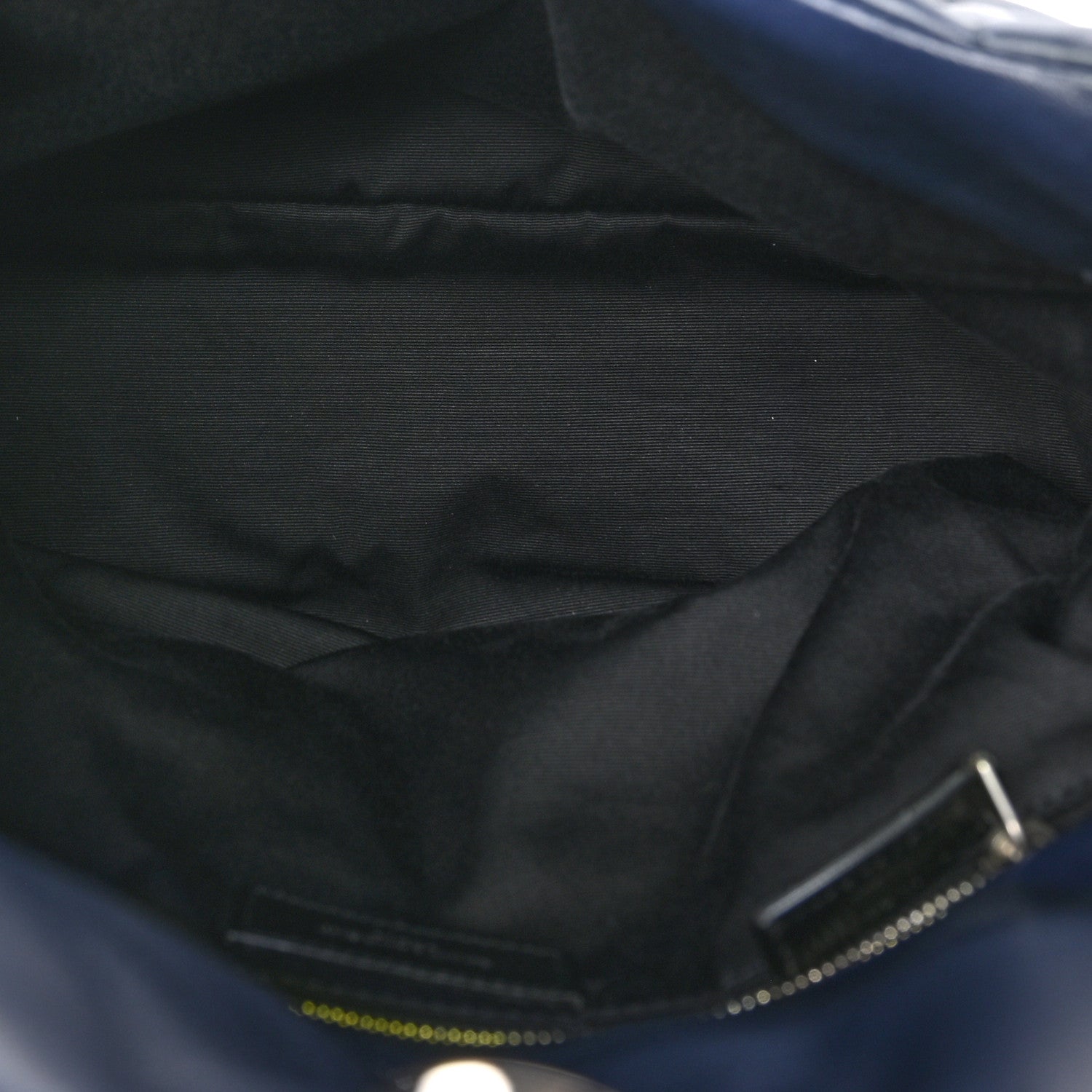 Saint Laurent Lambskin Quilted Medium Loulou Puffer Monogram Chain Satchel Deep Marine 5 of 10