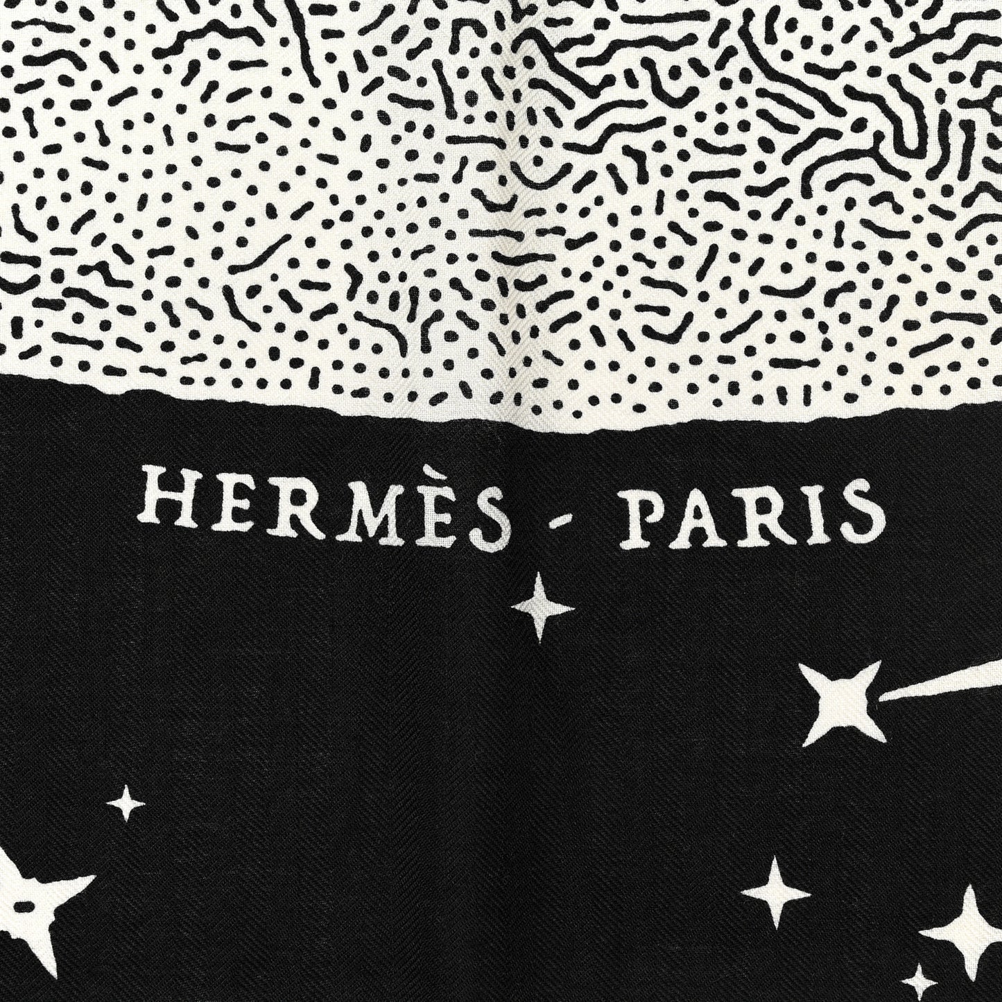 Silk Cashmere Clair De Lune Shawl 140 Black White