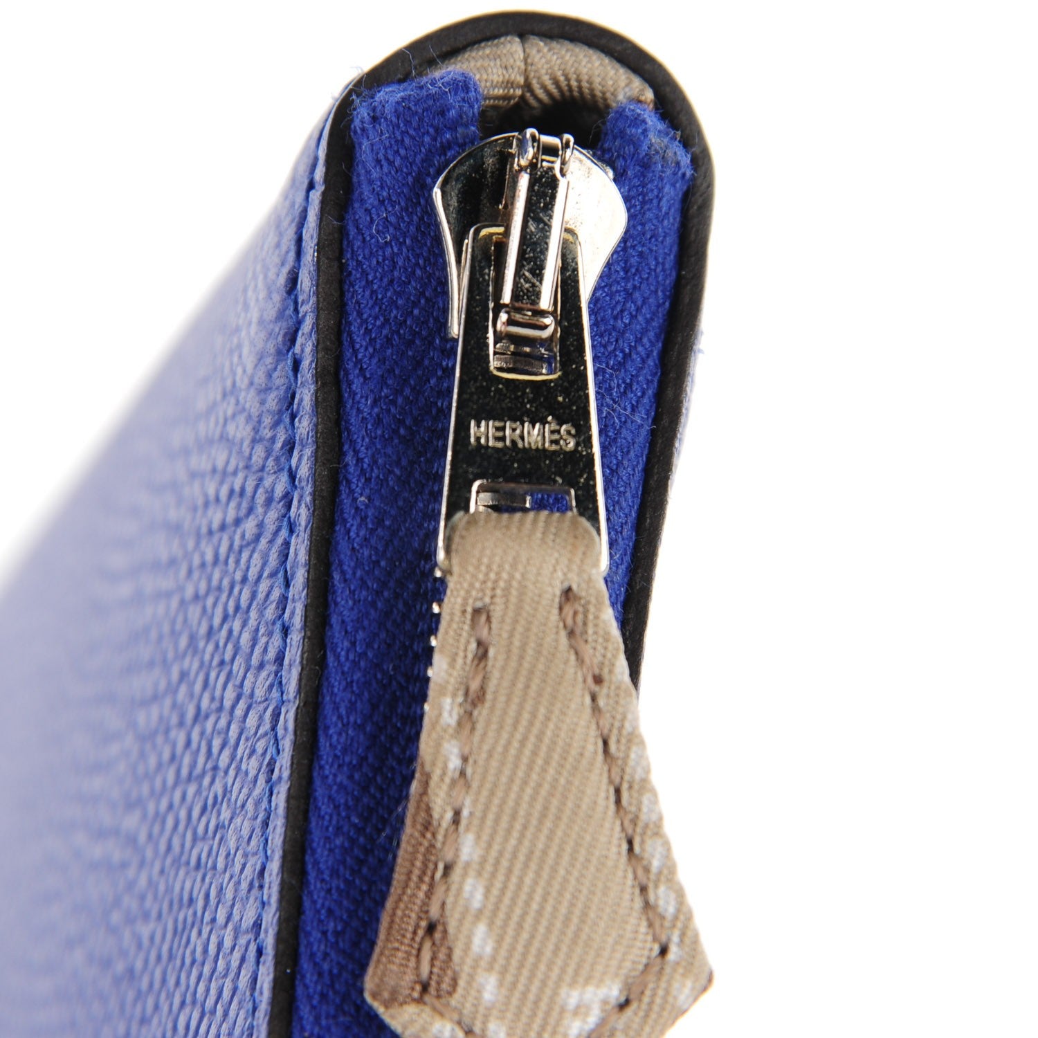 Hermes Epsom Silk'In Wallet Bleu Electrique 9 of 11