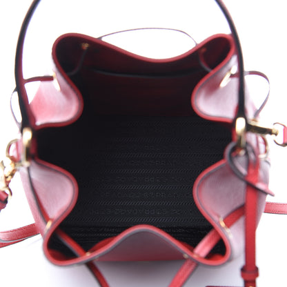 Prada Saffiano Cuir Bucket Bag Fuoco 5 of 9