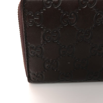 Gucci Guccissima GG Pierce Zip Around Wallet Dark Brown 13 of 13