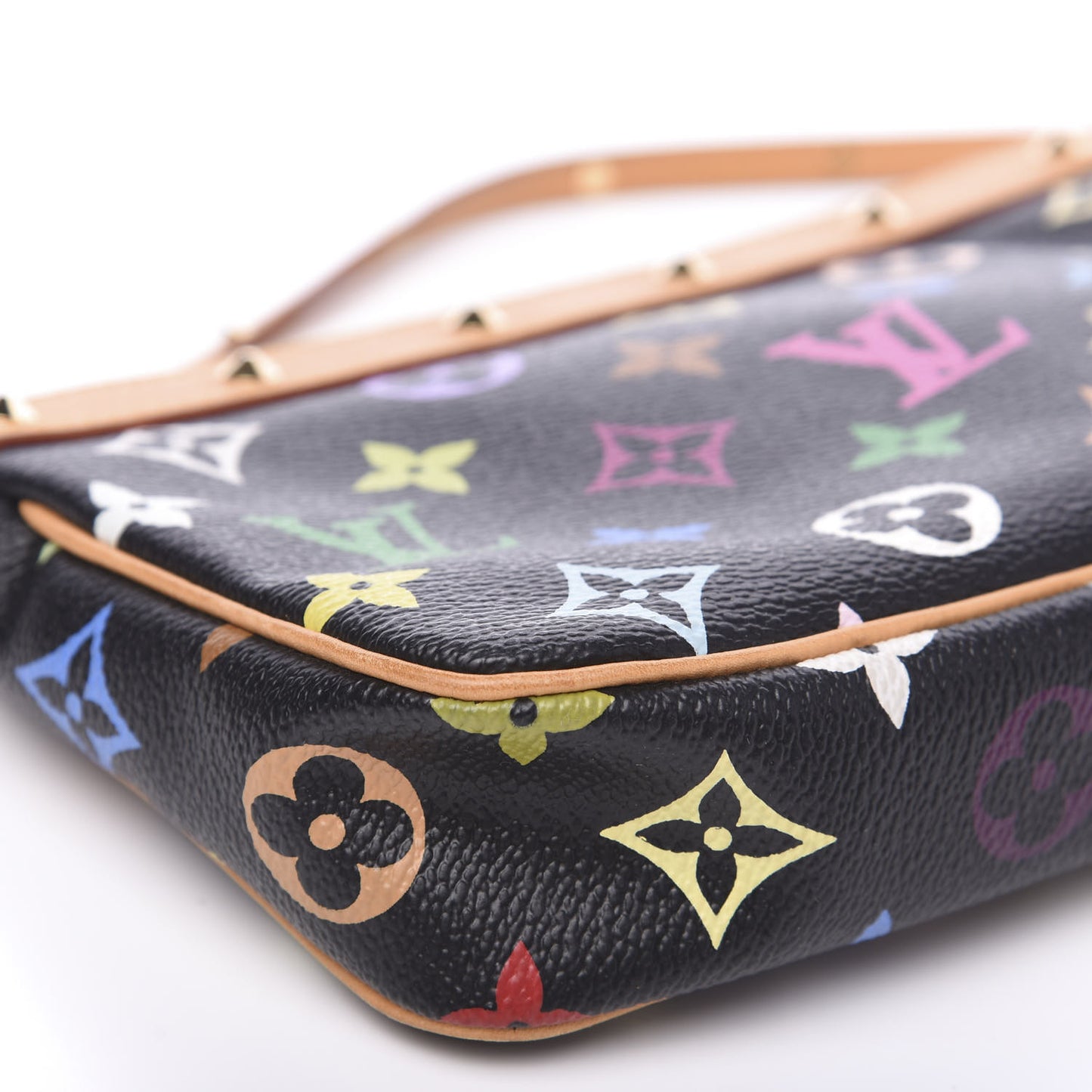 Monogram Multicolor Pochette Accessories Black