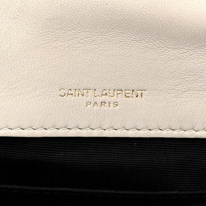 Saint Laurent Lambskin Patchwork Monogram Small Jamie White 6 of 13