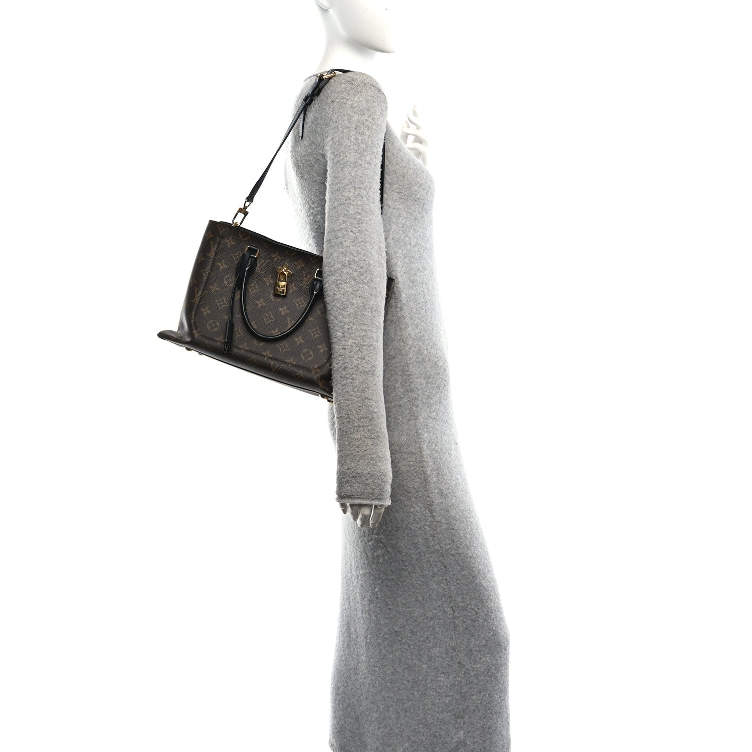 Louis Vuitton Monogram Flower Tote Black 3 of 17