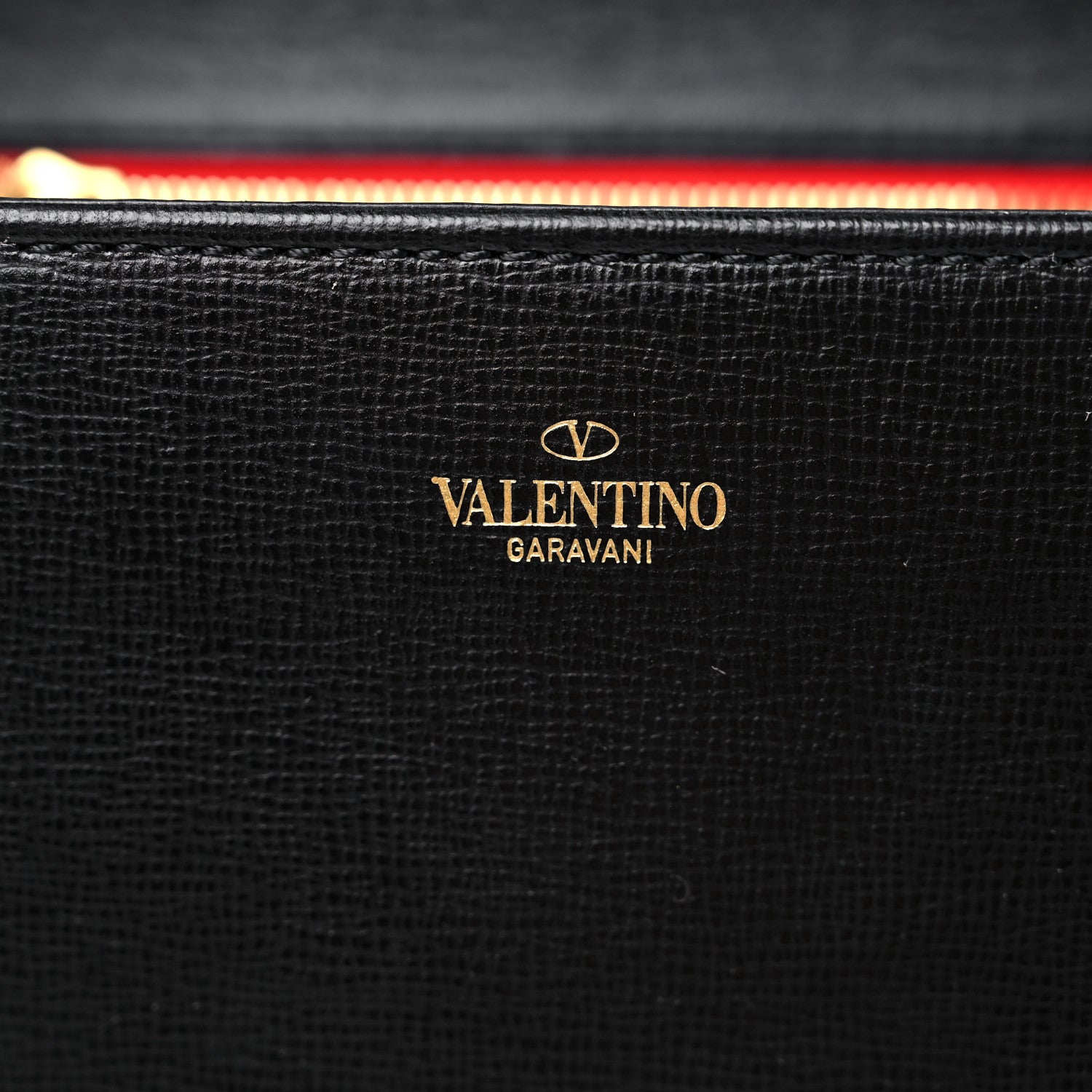 Valentino Garavani Grainy Calfskin Stud Sign Shoulder Bag Black 6 of 14