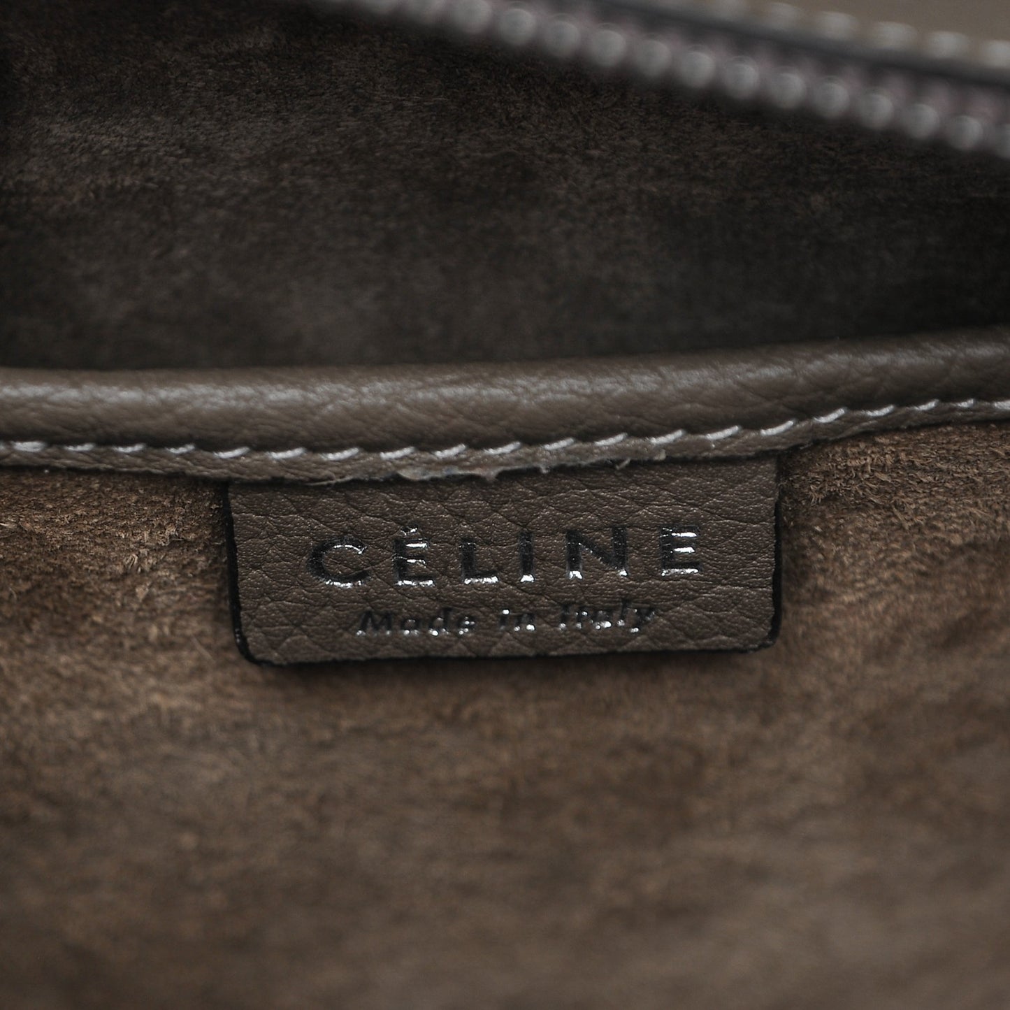 Drummed Calfskin Nano Luggage Souris