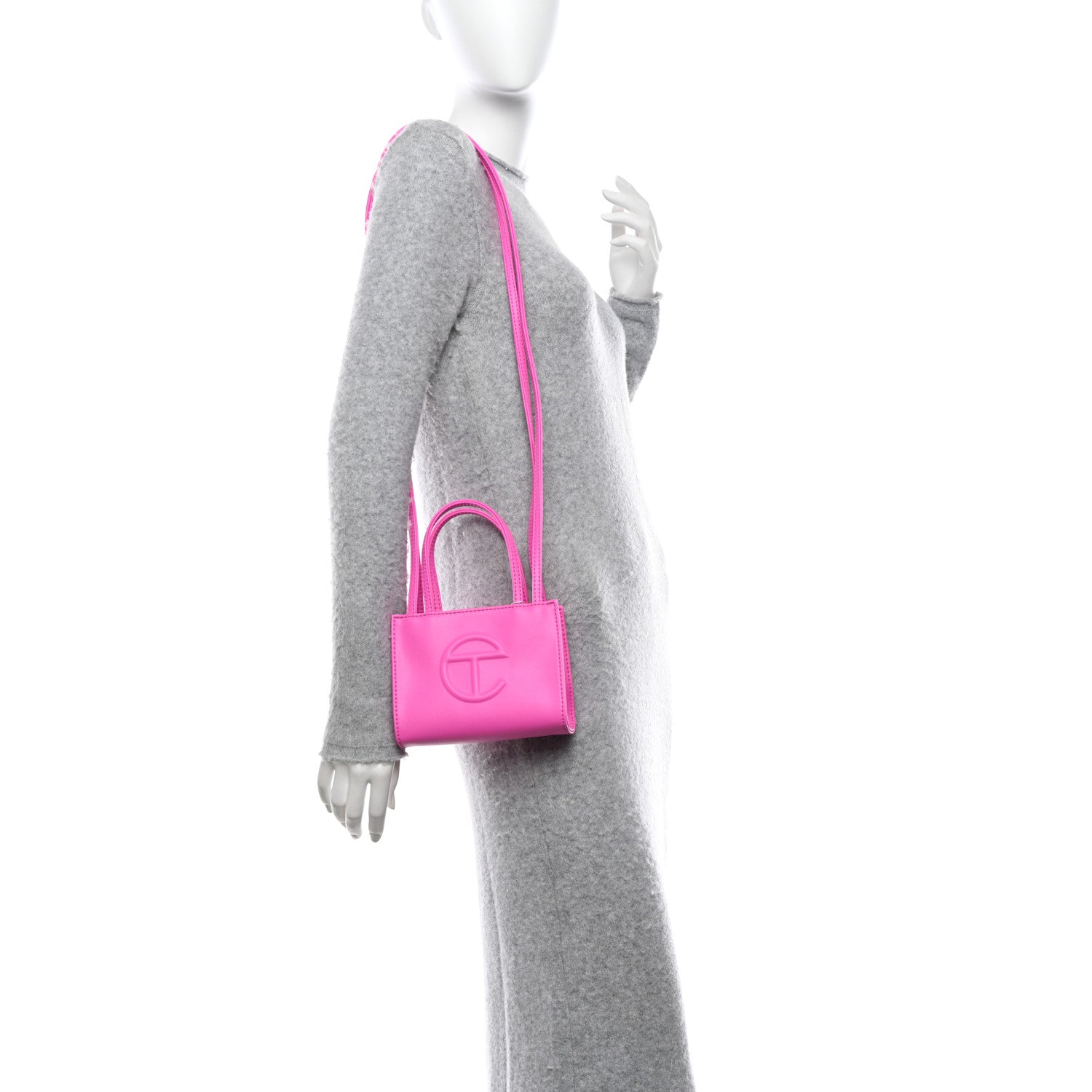 Telfar Vegan Leather Small Shopping Bag Azalea 2 of 10