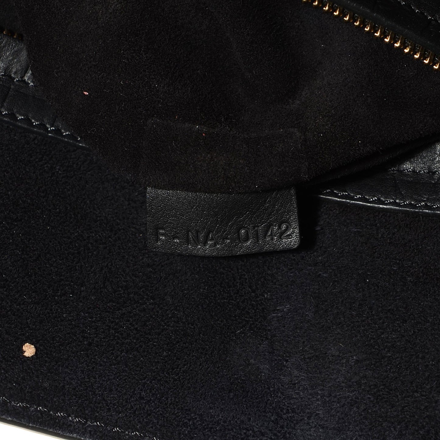 Crocodile Embossed Calfskin Medium Phantom Luggage Black