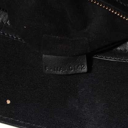 Celine Crocodile Embossed Calfskin Medium Phantom Luggage Black 7 of 7