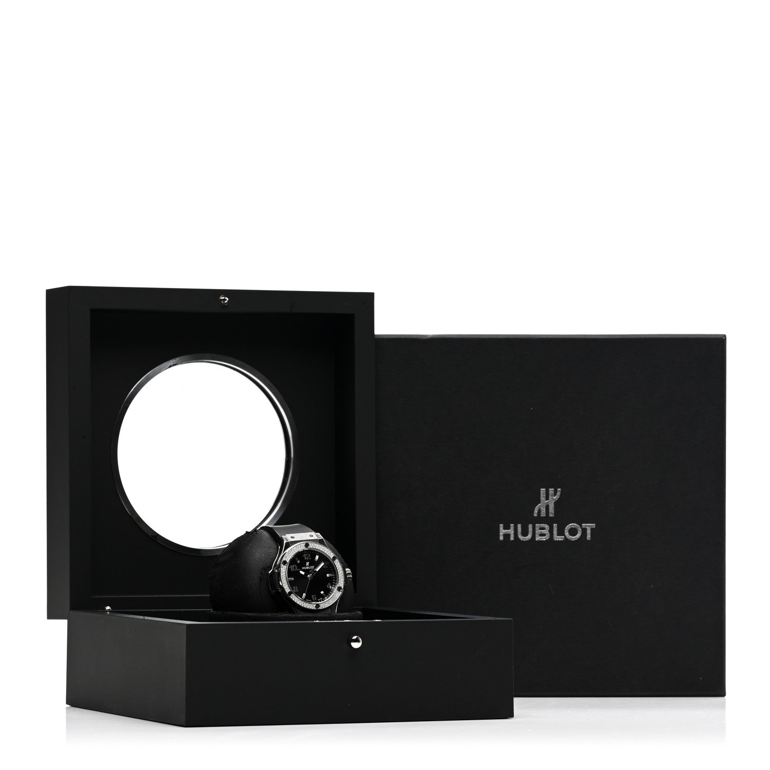 Hublot Stainless Steel Rubber Diamond Pave Bezel 38mm Big Bang Quartz Watch Black 361.SX.1270.RX.1104 5 of 5