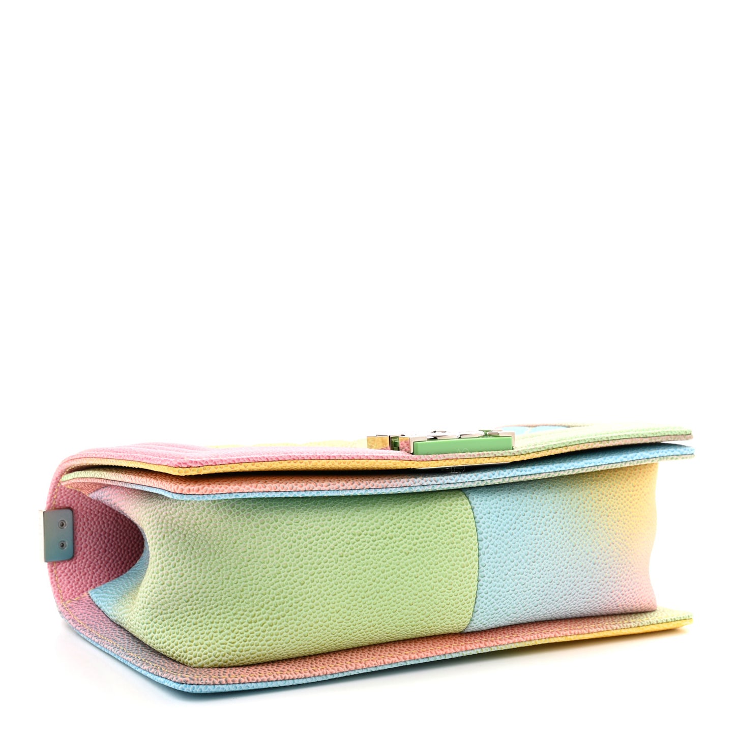 Caviar Quilted Medium Cuba Rainbow Boy Flap Multicolor