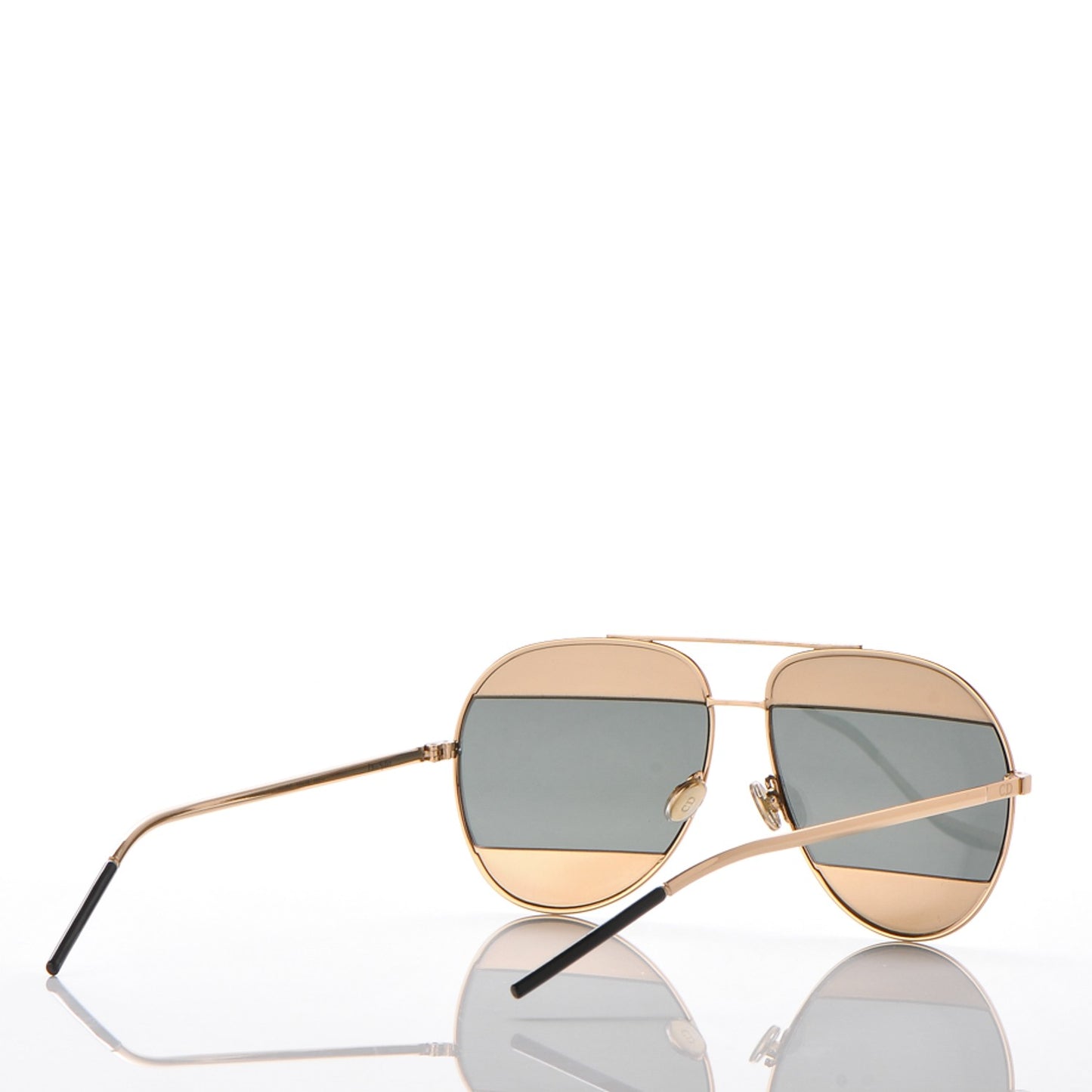 Split 1 Aviator Sunglasses Gold