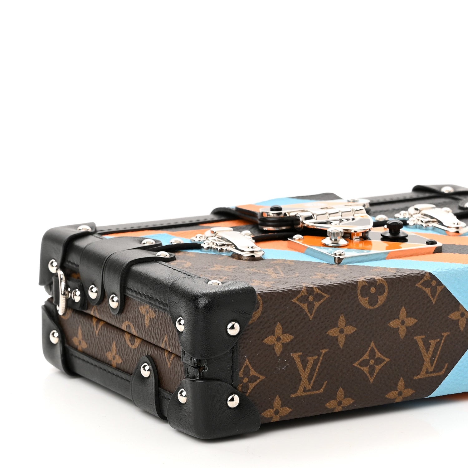 Louis Vuitton Monogram Malletage Print Petite Malle 8 of 9
