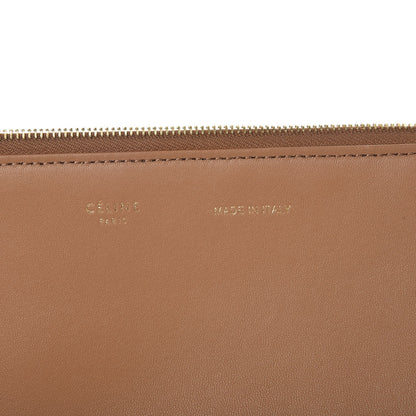 Celine Lambskin Zip Pouch Tan 7 of 8
