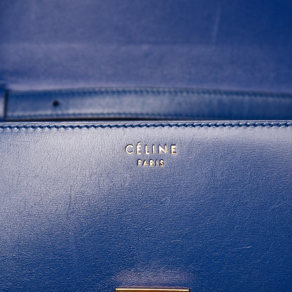 Celine Box Calfskin Medium Classic Box Flap Bag Indigo 12 of 16