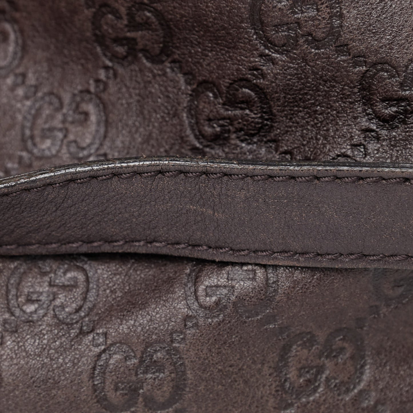 Guccissima Medium Abbey Shoulder Bag Chocolate