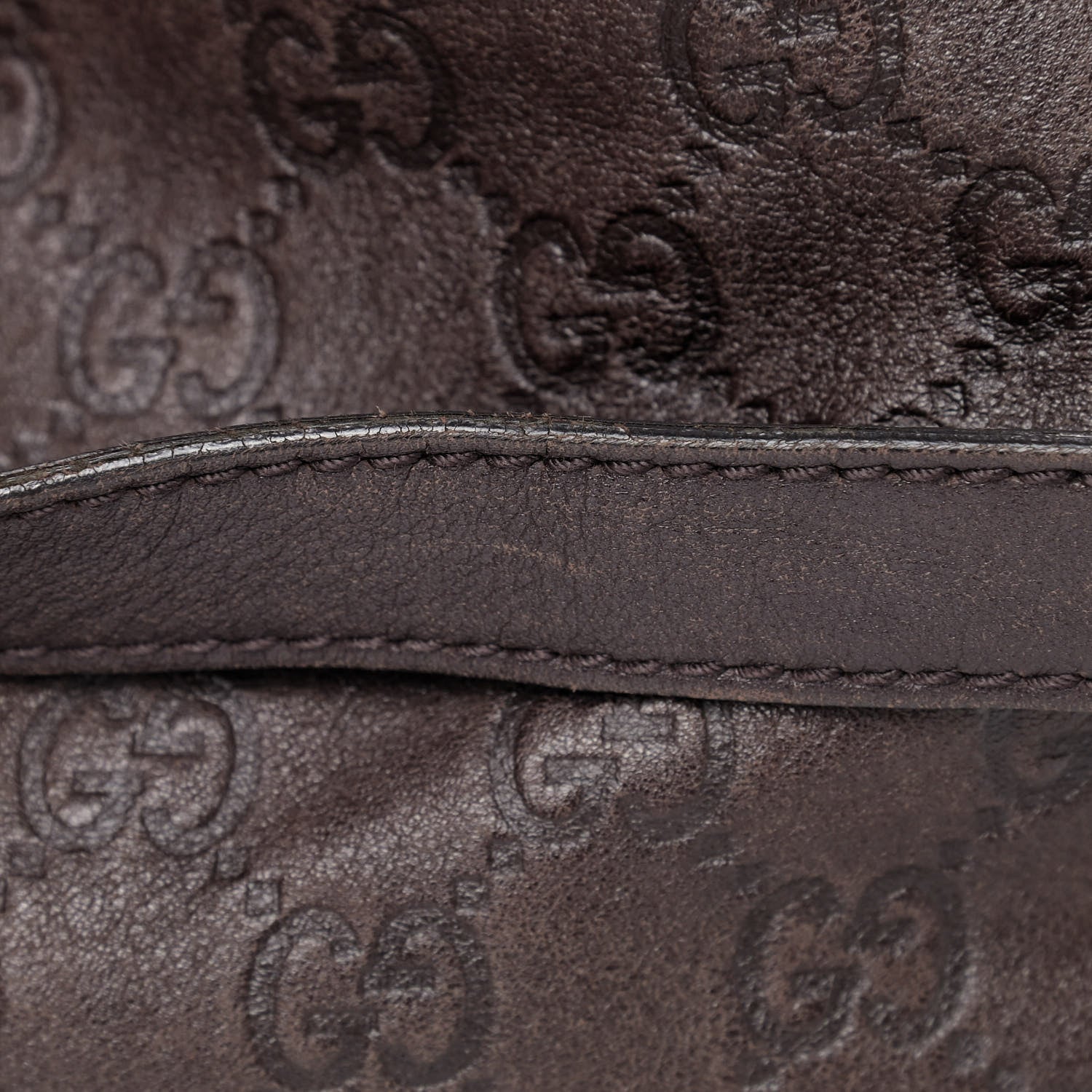 Gucci Guccissima Medium Abbey Shoulder Bag Chocolate 11 of 12