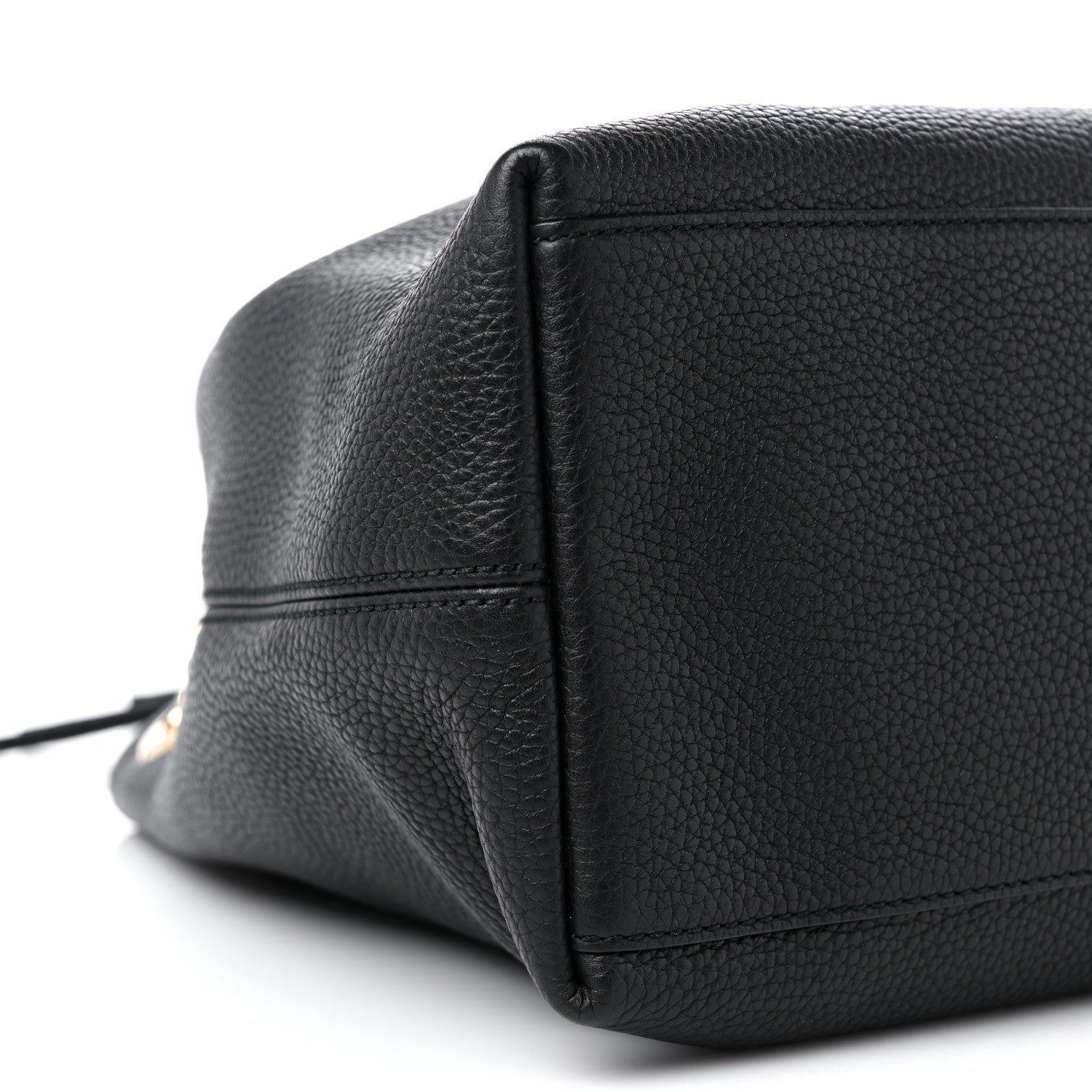 Gucci Pebbled Calfskin Medium Soho Chain Shoulder Bag Black 8 of 10