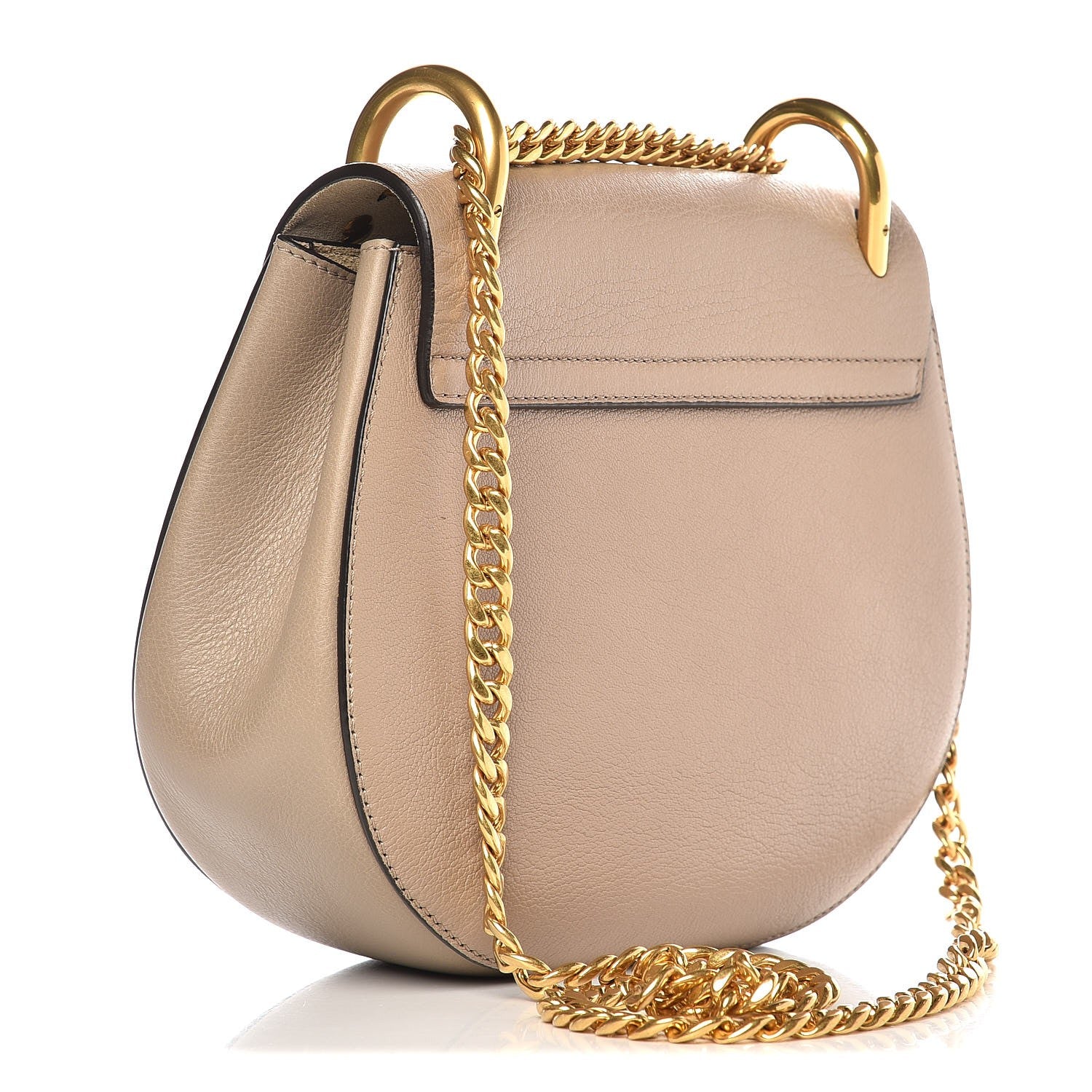 Chloe Grained Lambskin Drew Shoulder Bag Motty Grey 3 of 7