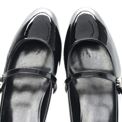 Louis Vuitton Patent Uniformes Ballerina Flat 38.5 Black 9 of 10